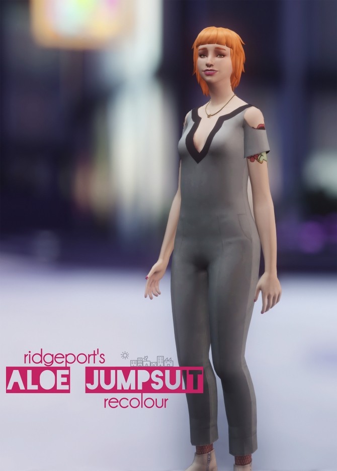 Sims 4 ALOE JUMPSUIT recolour at Picture Amoebae