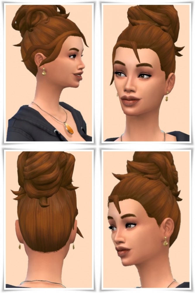 Sims 4 AirKnot female hair at Birksches Sims Blog