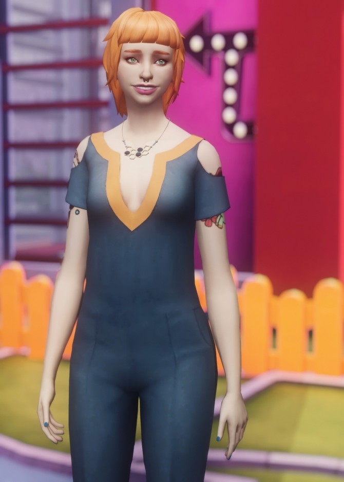 Sims 4 ALOE JUMPSUIT recolour at Picture Amoebae