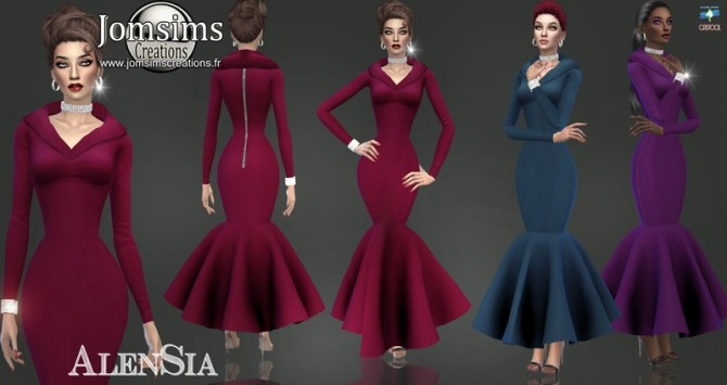 Sims 4 Alensia dress at Jomsims Creations