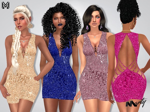 Sims 4 Haleys Dress by MartyP at TSR