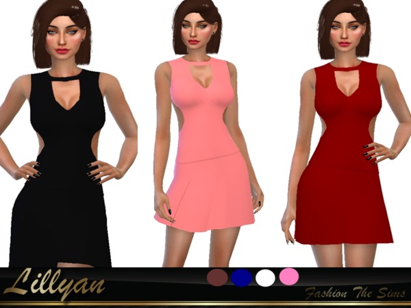 Sims 4 Dresses basics by LYLLYAN at TSR
