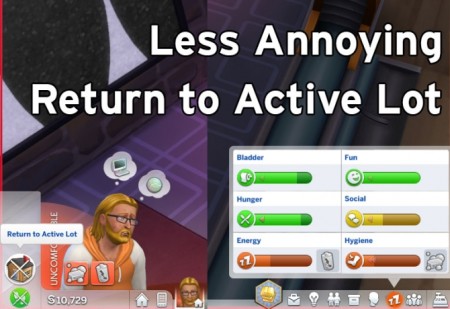 Less Annoying Return to Lot by flerb at Mod The Sims