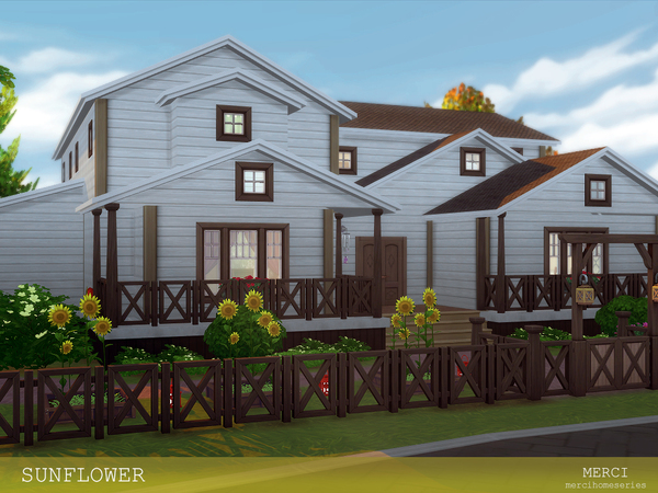 Sims 4 SUNFLOWER home by Merci at TSR