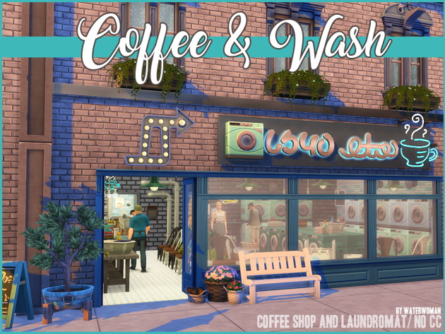 Sims 4 Coffee & Wash at Akisima