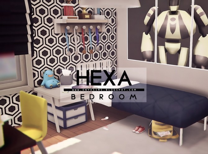 Sims 4 Hexa Bedroom at Onyx Sims