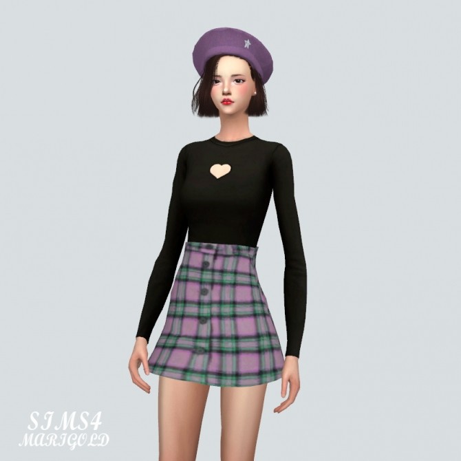 Sims 4 Small Heart Top at Marigold