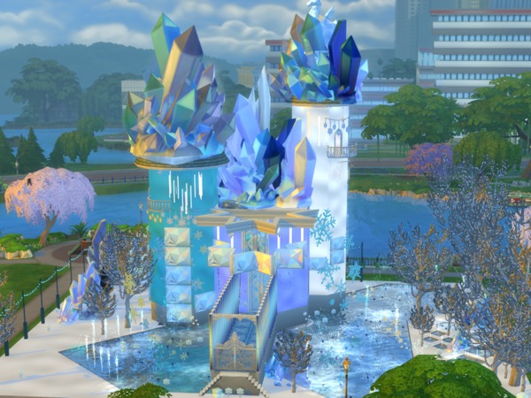 Sims 4 Crystal Ice Palace by Sapphyra at TSR