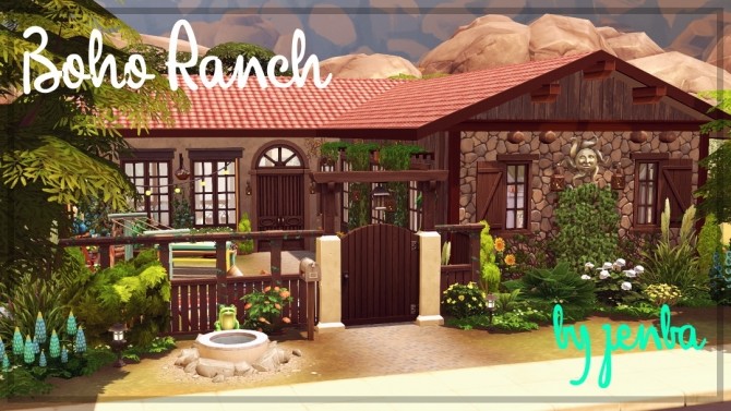 Sims 4 Boho Ranch at Jenba Sims