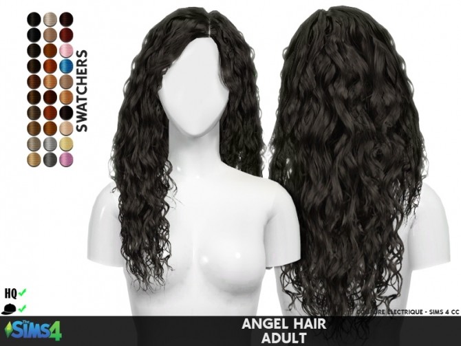 Sims 4 ANGEL HAIR by Thiago Mitchell at REDHEADSIMS