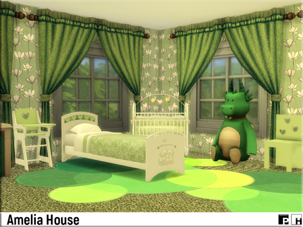 Sims 4 Amelia House by Pinkfizzzzz at TSR