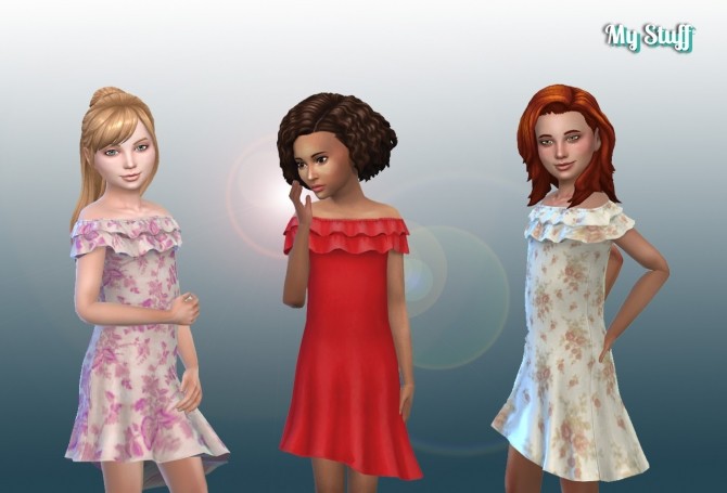 Sims 4 Ruffles Dress at My Stuff
