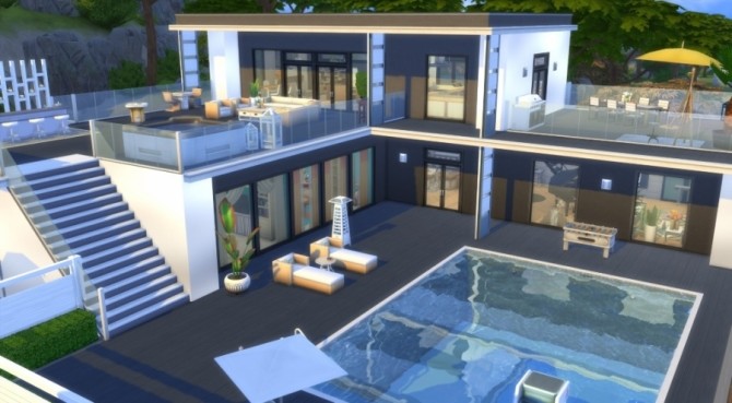 Sims 4 Kenza home by Pyrénéa at Sims Artists