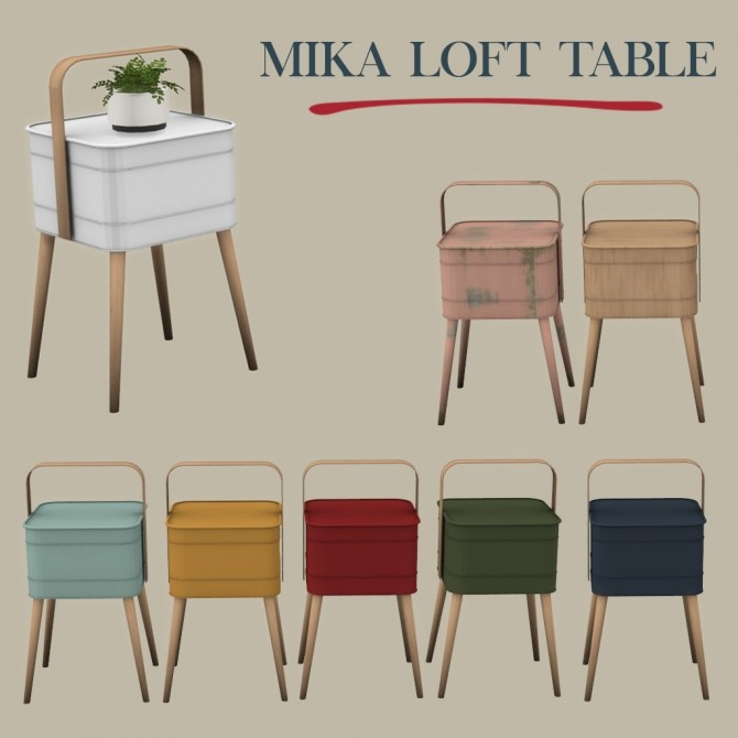 Sims 4 Mika Loft Table at Leo Sims