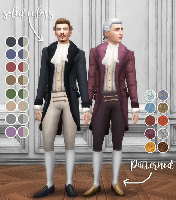 Sims 4 Dandy Suit for men at Historical Sims Life