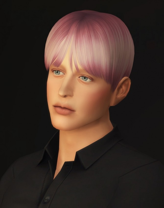 Sims 4 MUSAE Taehyung hair retexture at Rusty Nail