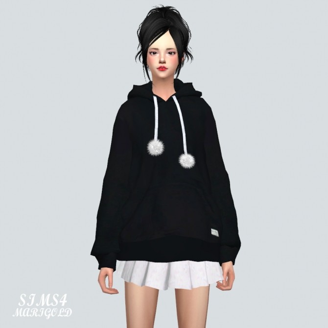 Sims 4 PomPom Hoodie at Marigold