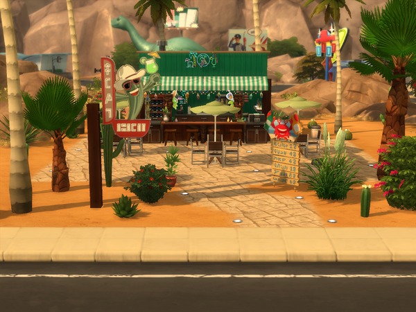 Sims 4 Tiki Bar by Silerna at TSR
