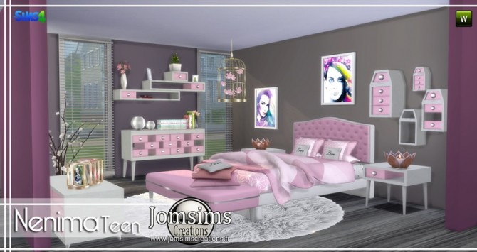 Sims 4 Nenima bedroom at Jomsims Creations