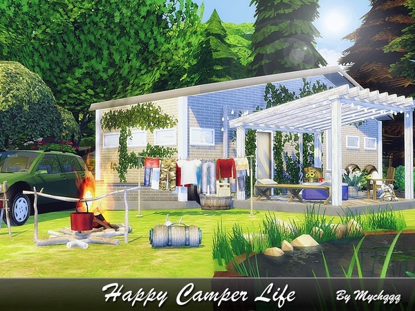 Sims 4 Happy Camper Life by MychQQQ at TSR