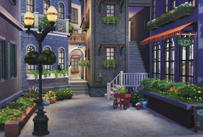 Sims 4 Fake Alleyscape at Imadako