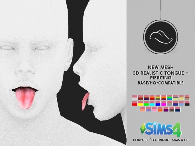 Sims 4 3D REALISTIC TONGUE by Thiago Mitchell at REDHEADSIMS