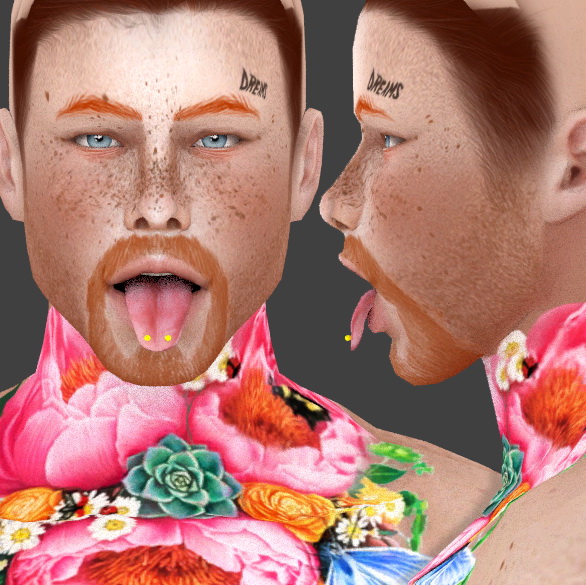 3d Realistic Tongue By Thiago Mitchell At Redheadsims Sims 4 Updates 