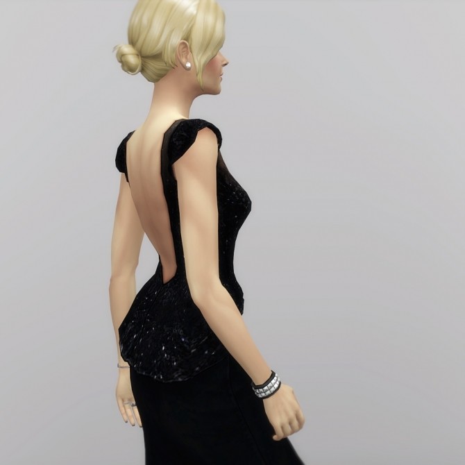 Sims 4 Black dress at Rusty Nail
