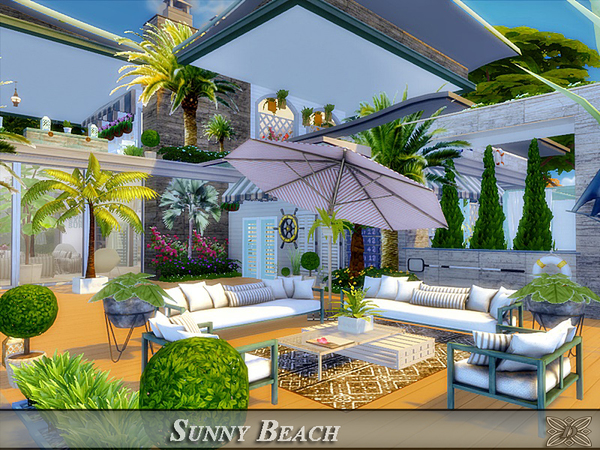 Sims 4 Sunny Beach Luxury villa by Danuta720 at TSR