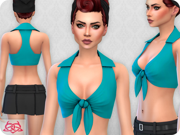 Sims 4 Vane top RECOLOR 2 by Colores Urbanos at TSR