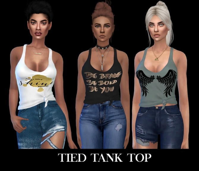 Sims 4 Tied Tank Top at Leo Sims