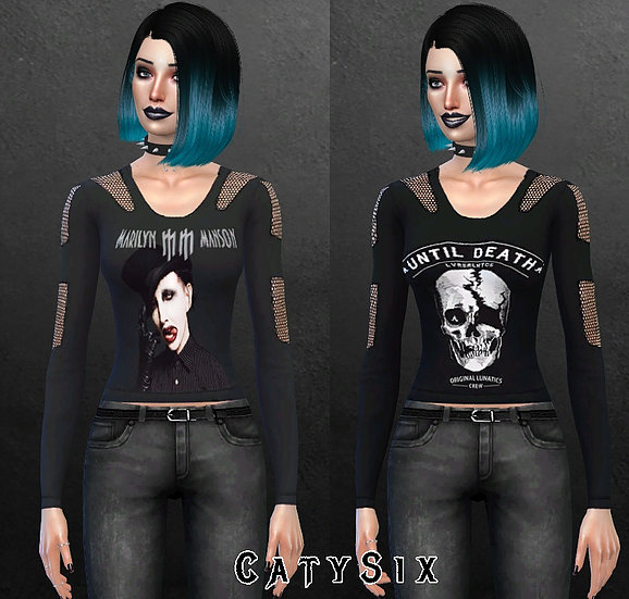 Sims 4 Five Tops Misc at CatySix