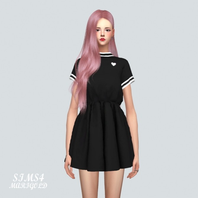 Sims 4 Heart Mini Dress at Marigold