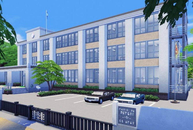 Sims 4 Japanese style highschool at Imadako