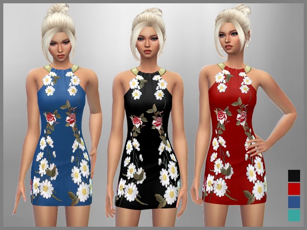 Sims 4 Amy Dress by SweetDreamsZzzzz at TSR