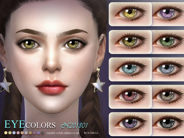Sims 4 Eyecolor 201801 by S Club LL at TSR