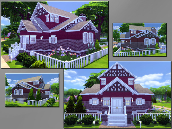 Sims 4 MB Cheerful Character family home by matomibotaki at TSR