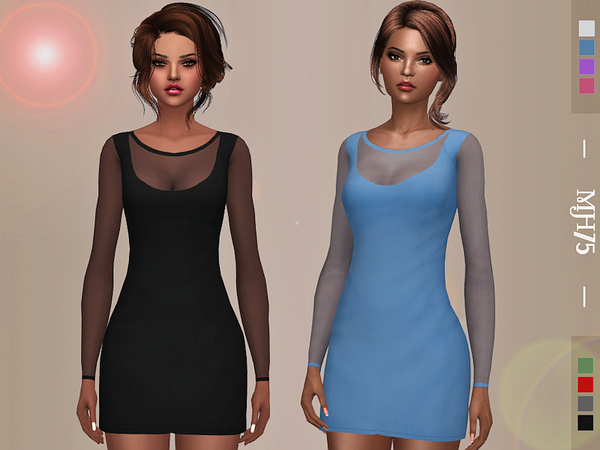 Sims 4 Sinnita Dress by Margeh 75 at TSR
