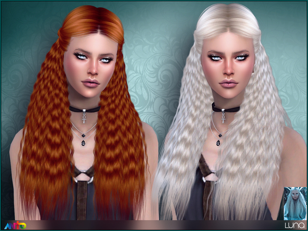 Sims 4 Luna Hair by Anto at TSR