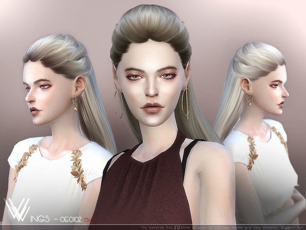 Sims 4 Hair OE0102 by wingssims at TSR