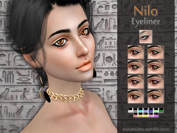 Sims 4 Nilo Eyeliner N1 by Suzue at TSR