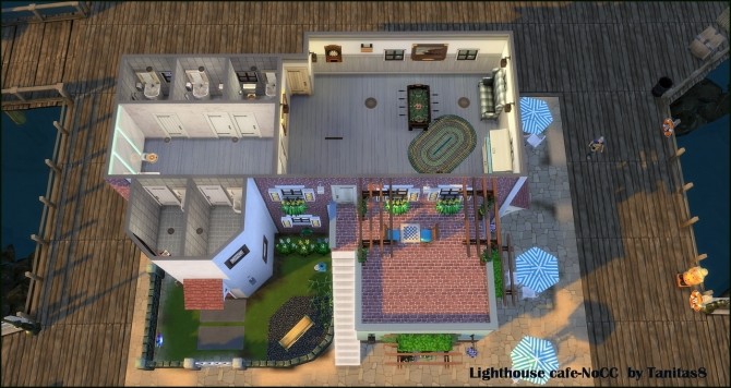 Sims 4 Lighthouse cafe at Tanitas8 Sims