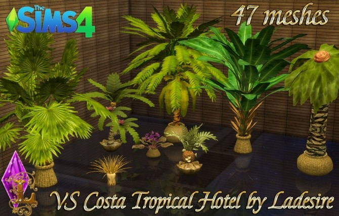 Sims 4 VitaSims Costa Tropical Hotel 47 meshes at Ladesire