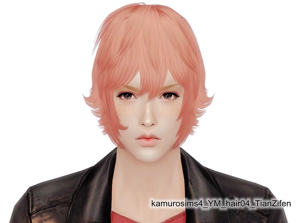 Sims 4 Kamurosims4 hair 04 M TianZifen by abc6632298 at TSR