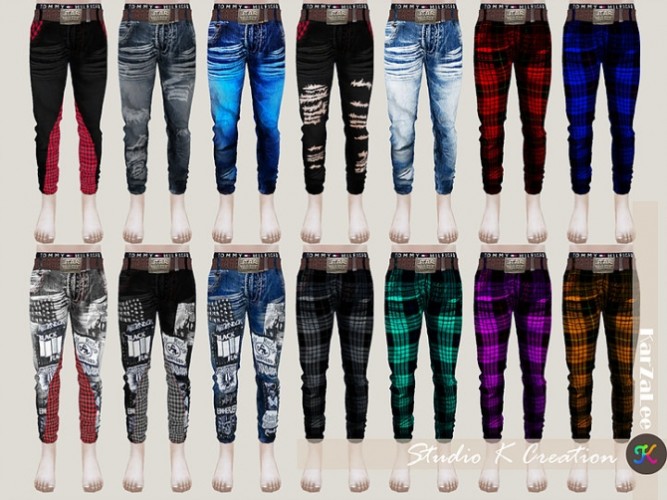 Giruto 42 Slim fit Jeans for kids at Studio K-Creation » Sims 4 Updates