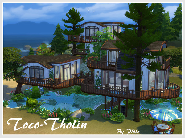 Sims 4 Toco Tholin house by philo at TSR