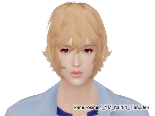Sims 4 Kamurosims4 hair 04 M TianZifen by abc6632298 at TSR