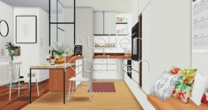 Sims 4 Atelier Kitchen at Pyszny Design