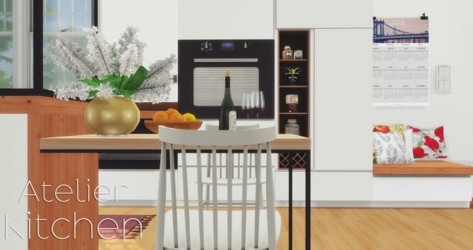 Sims 4 Atelier Kitchen at Pyszny Design