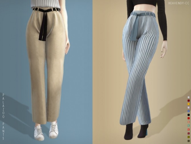 Sims 4 Palazoo Pants at Heavendy cc